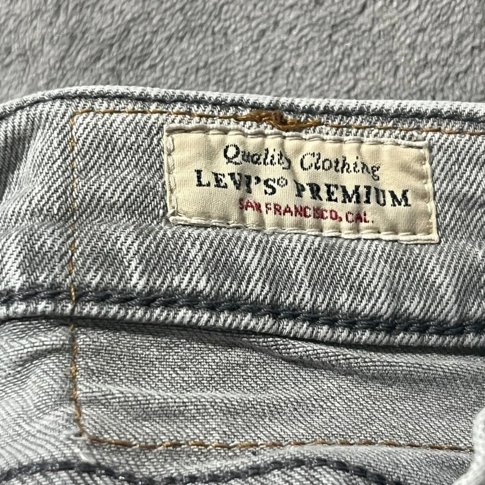 Levi's 511 Slim Fit Jeans Mens 29x32 Grey Premium Denim Pants 04511-5548